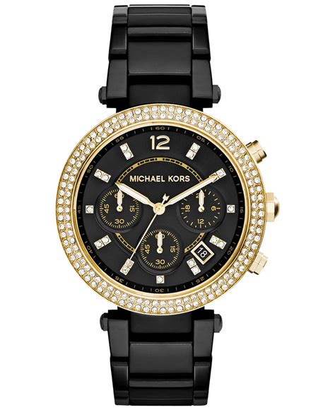 michael kors stainless steel women's watch|michael kors black runway watch.